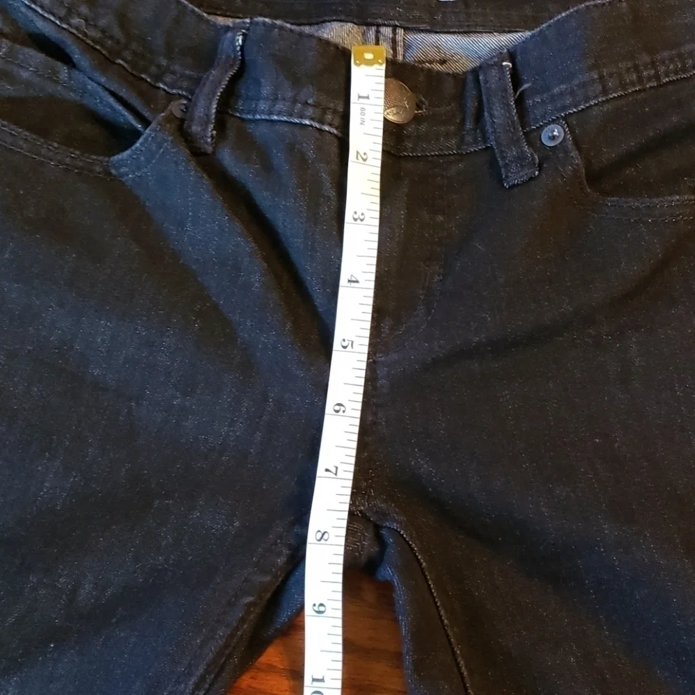Free People Black Destroyed Hem Skinny Jeans Sz 25